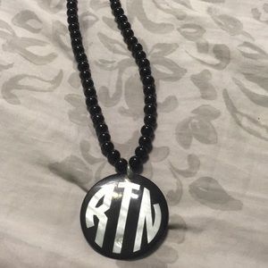 Monogrammed chunky necklace